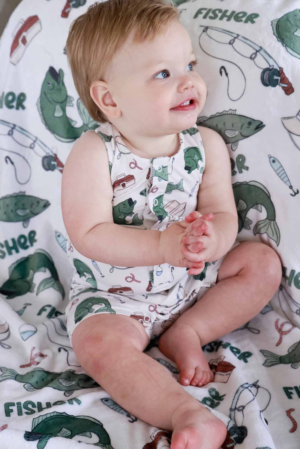 Sleeveless Snap Romper | Off the Hook
