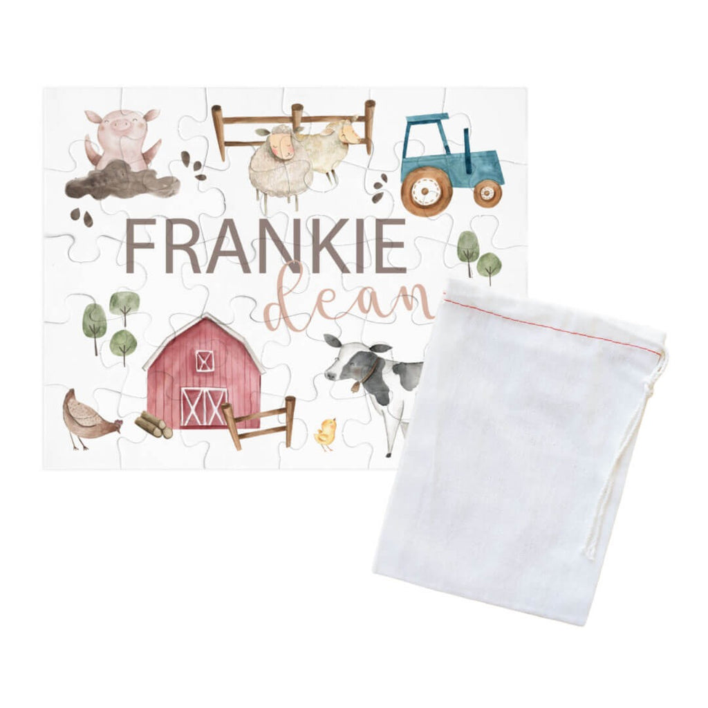 Kids Personalized 30 Piece Puzzle | Frankie's Farm Party