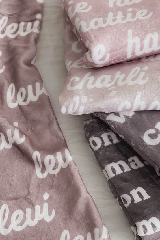Pastel Neutrals Personalized Color Blanket