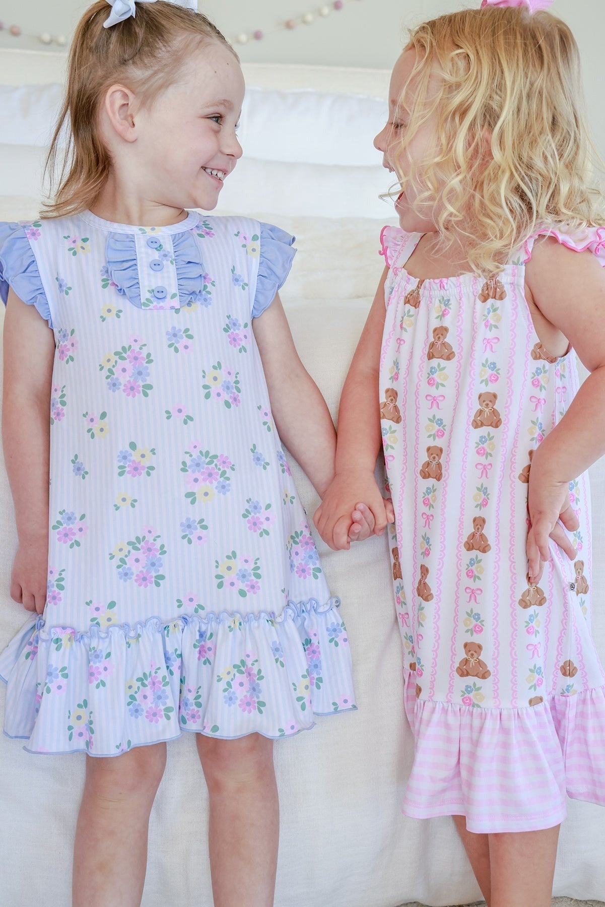 Girls' Flutter Sleeve Nightgown | Heirloom Posies