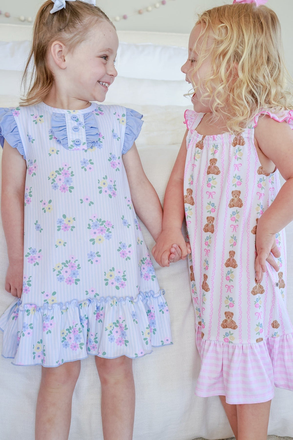 Girls' Flutter Sleeve Nightgown | Heirloom Posies