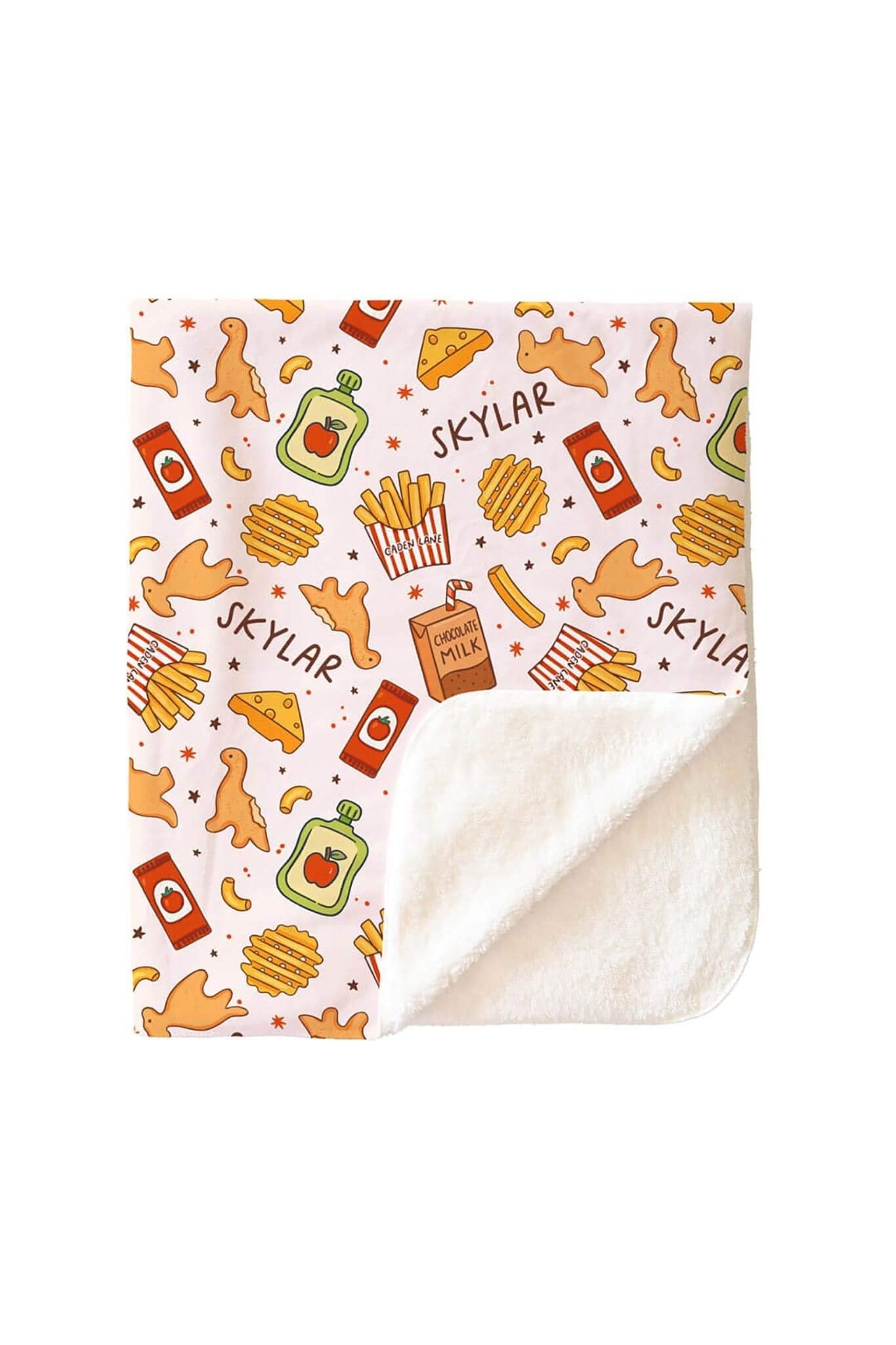 Tiny Bites Personalized Kids Blanket