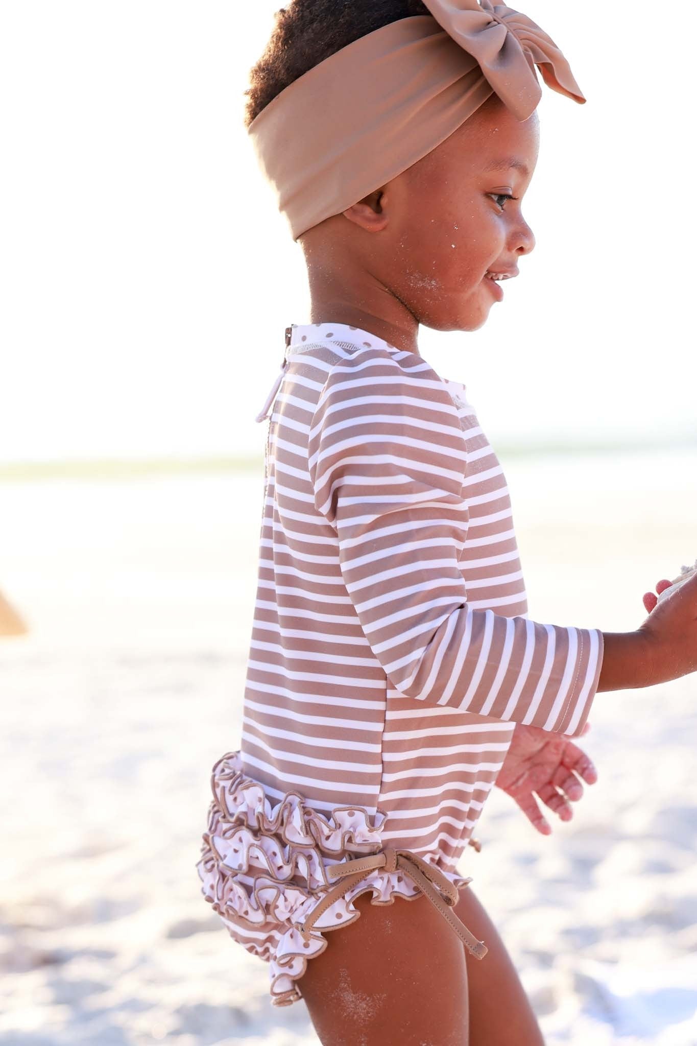 Swim Bow | Sandy Mocha