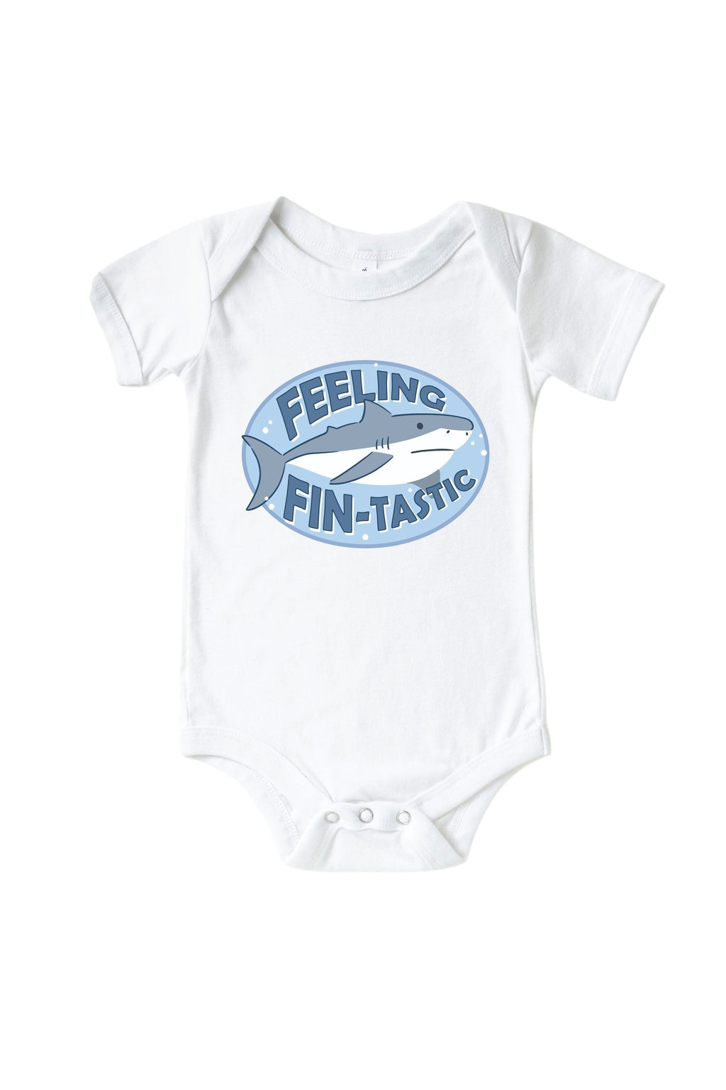 Feeling Fin-Tastic Graphic Bodysuit & Kids Tee | White