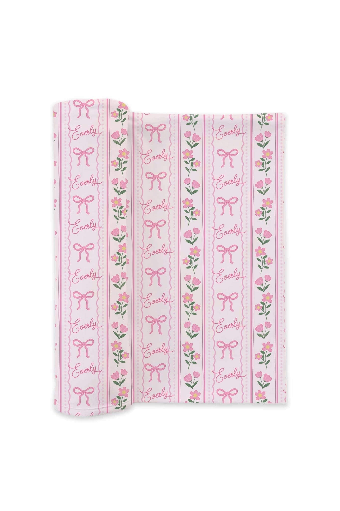 Personalized Swaddle Blanket | Coquette Garden