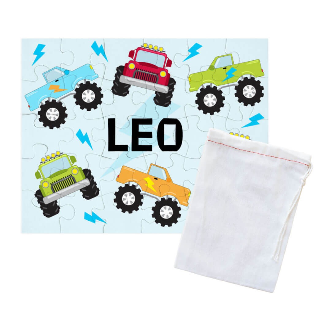Kids Personalized 30 Piece Puzzle | Truck Rally