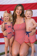 Women's Removable Strap One Piece | Stars & Stripes Party