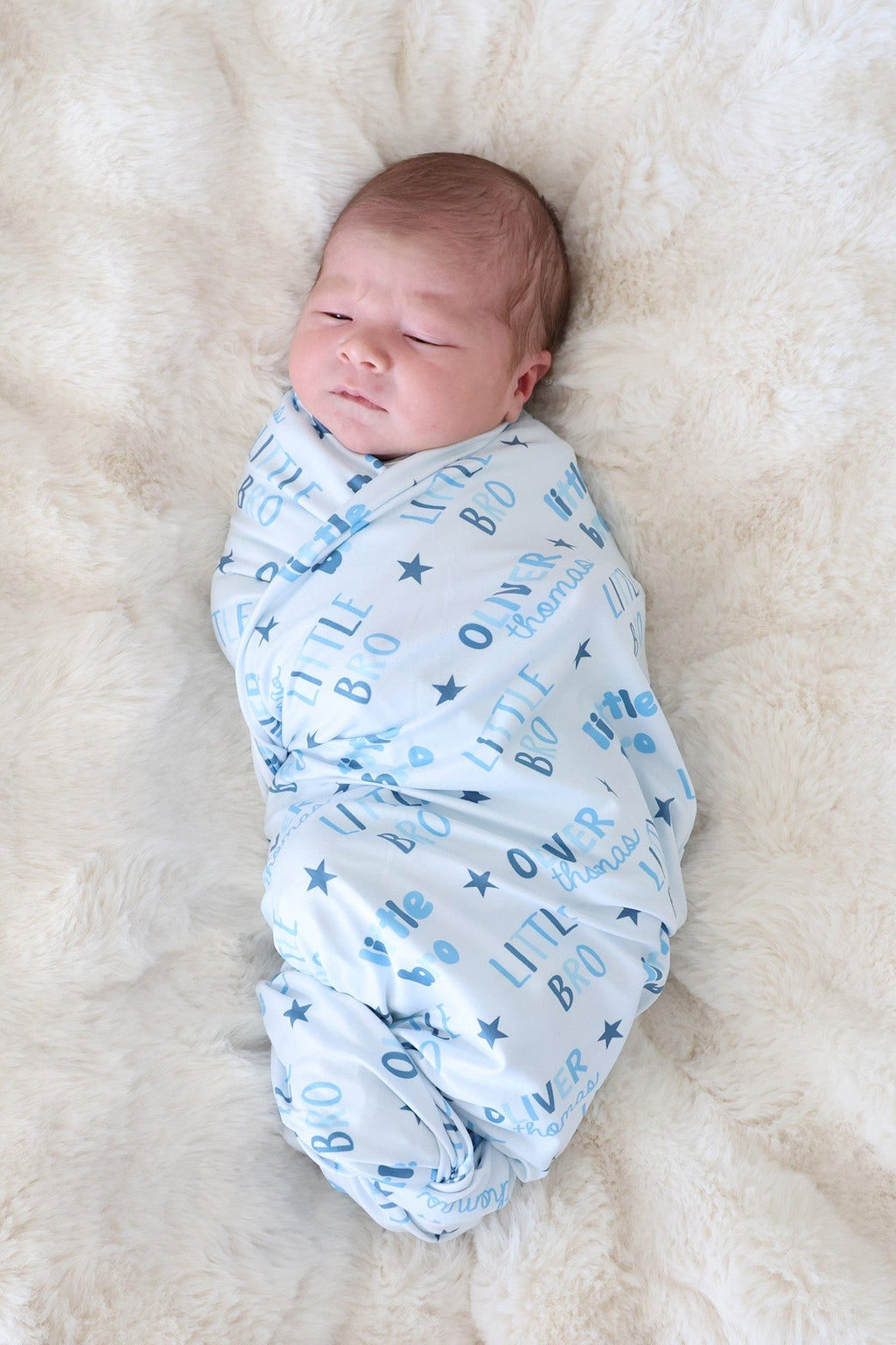 Personalized Swaddle Blanket | Little Bro