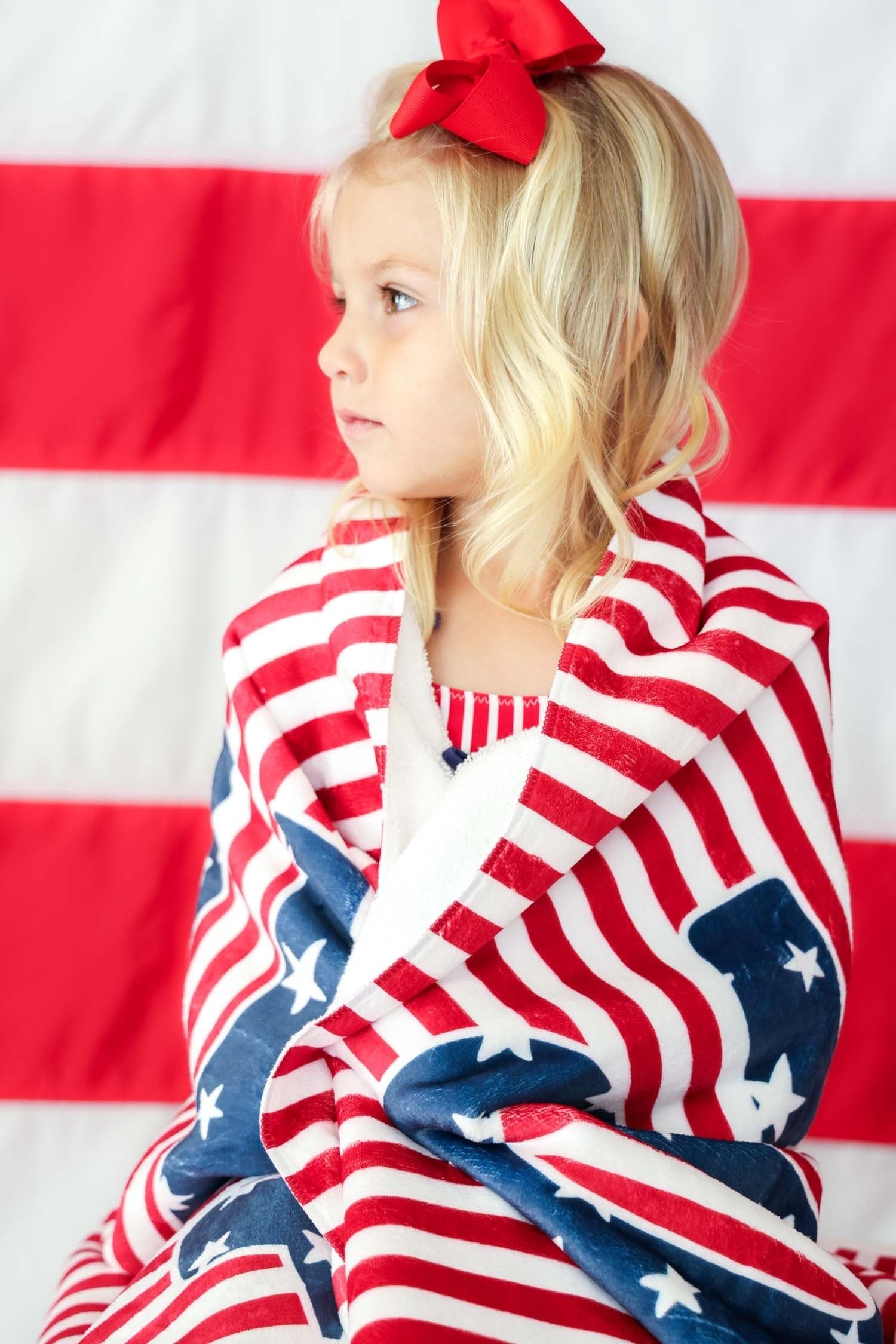 Personalized Kids Beach Towel | Stars & Stripes Party