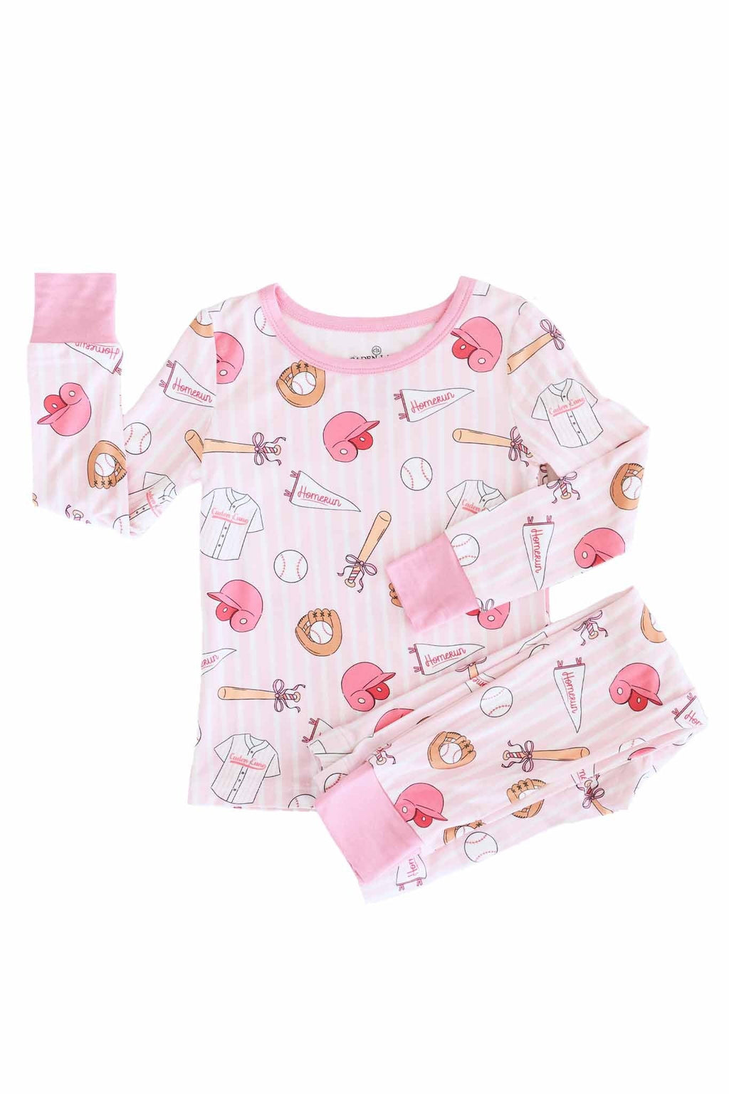 Ballpark Babes Two Piece Pajama Set
