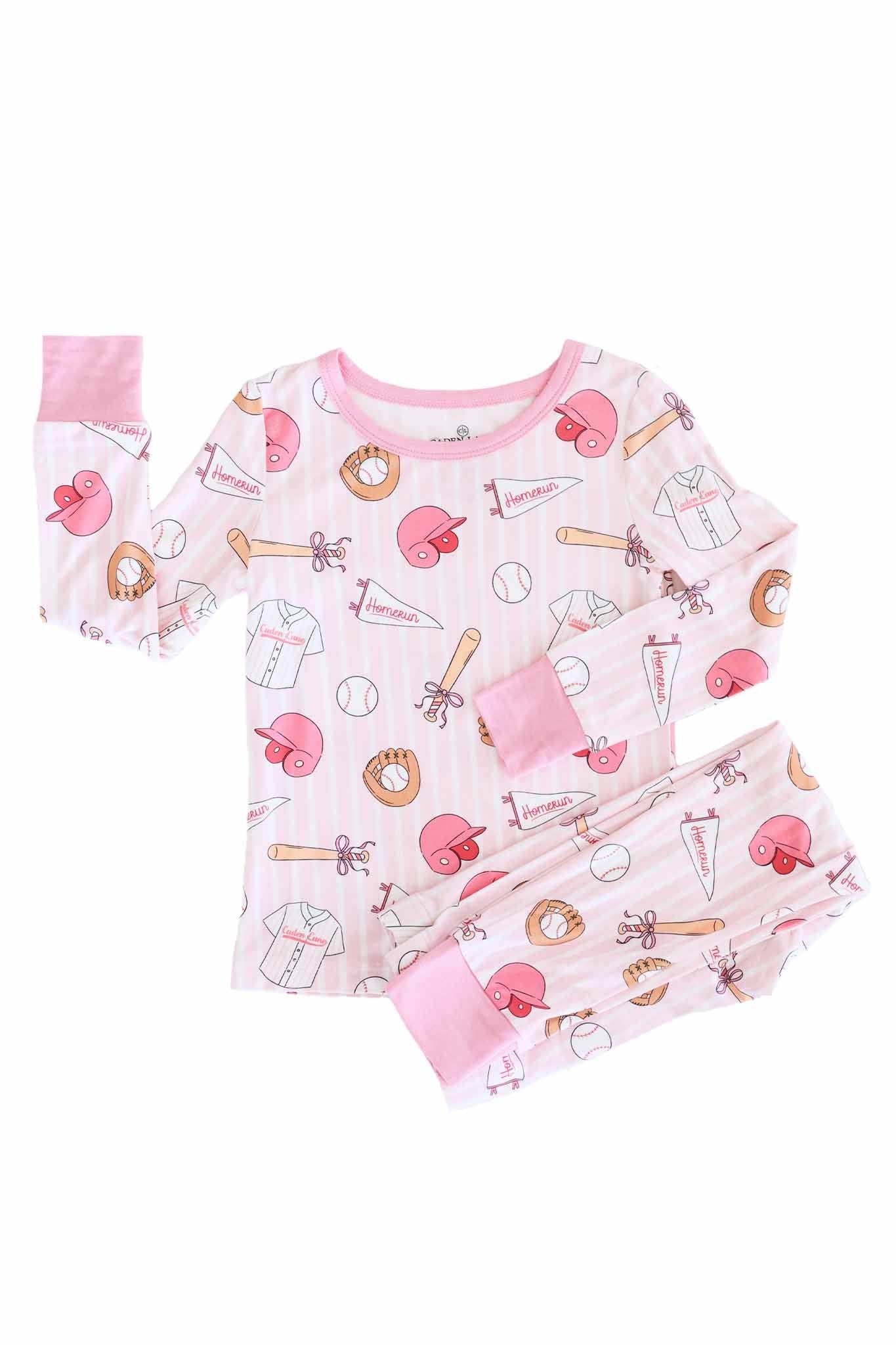 Ballpark Babes Two Piece Pajama Set