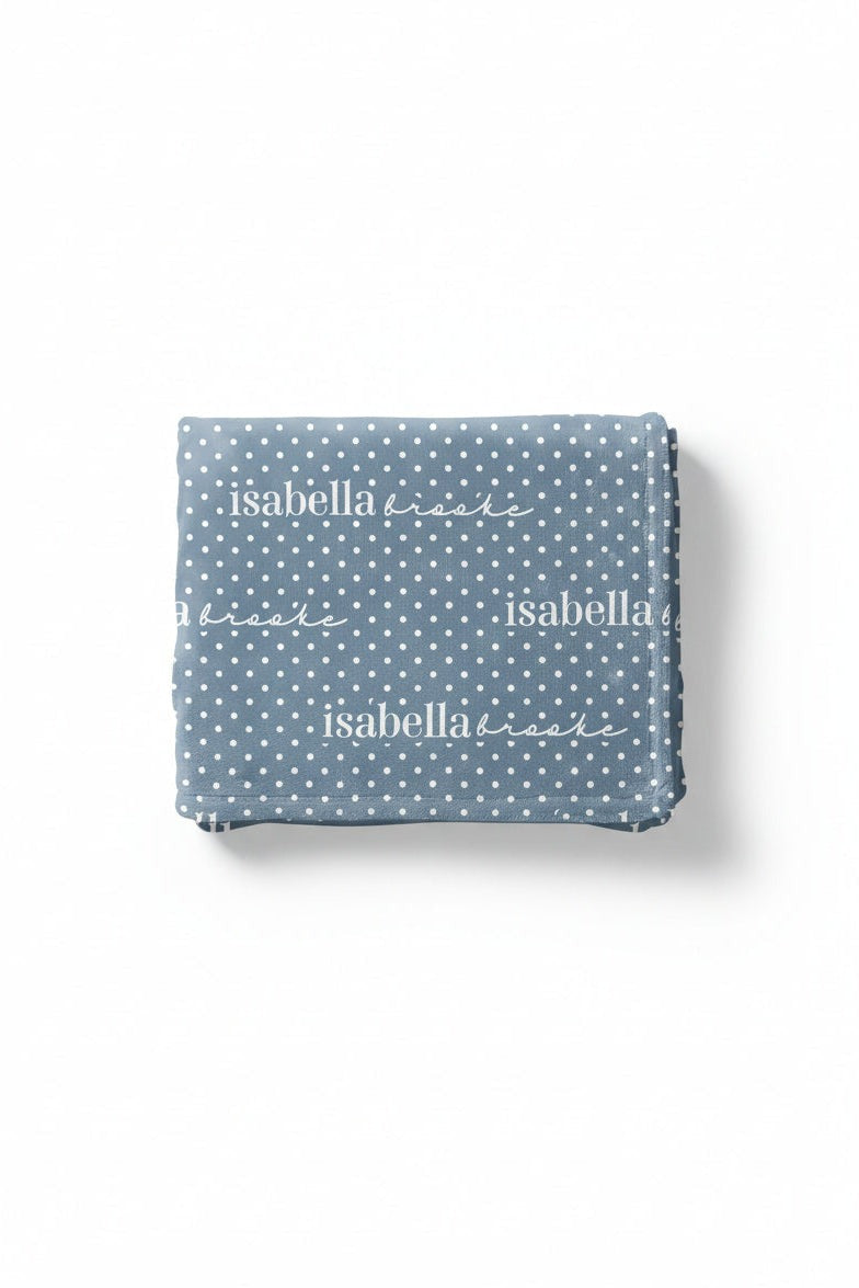 Snuggle Spots Personalized Kids Blanket | Blue