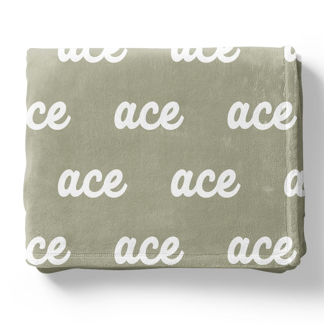 Candy Apple Personalized Color Blanket