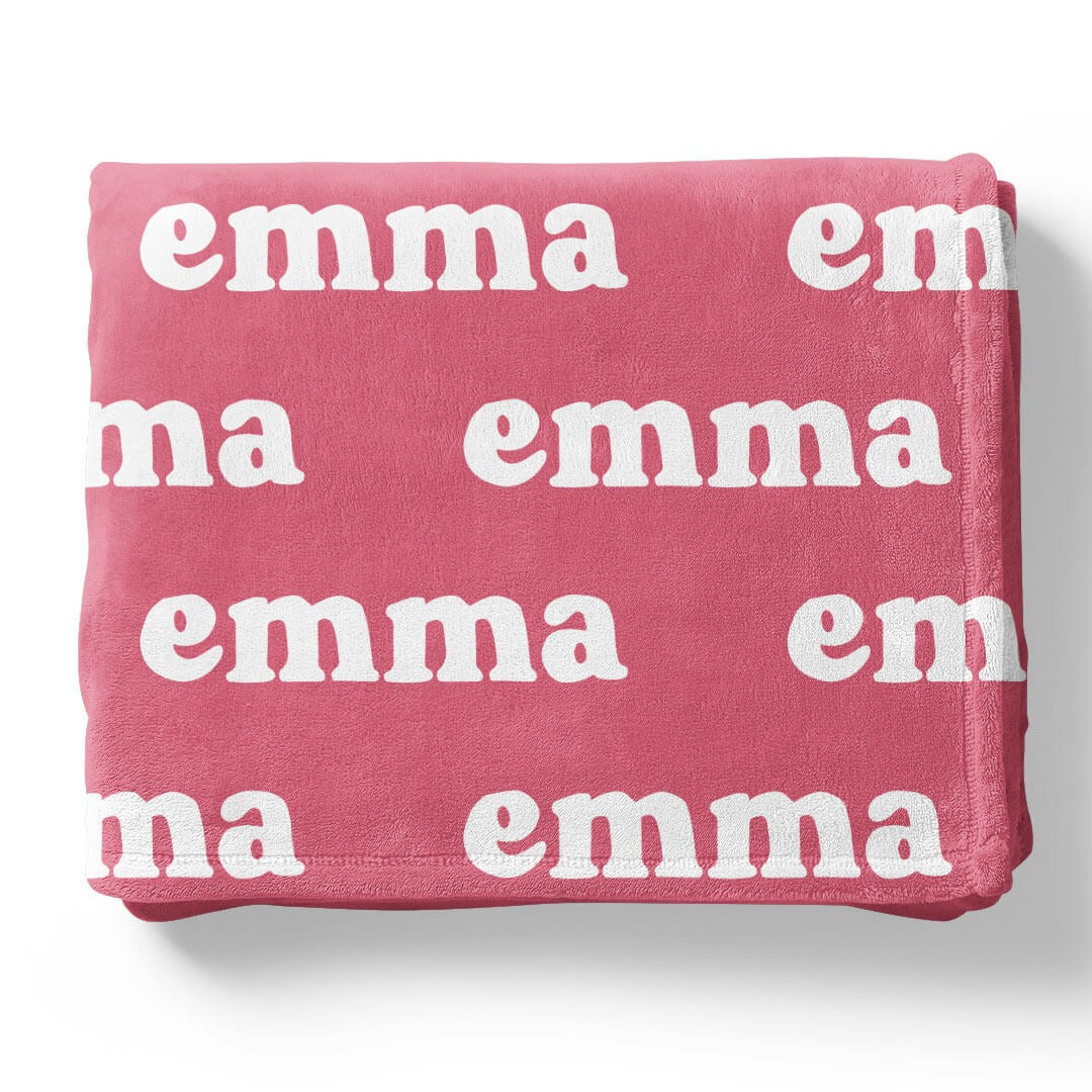 Candy Apple Personalized Color Blanket