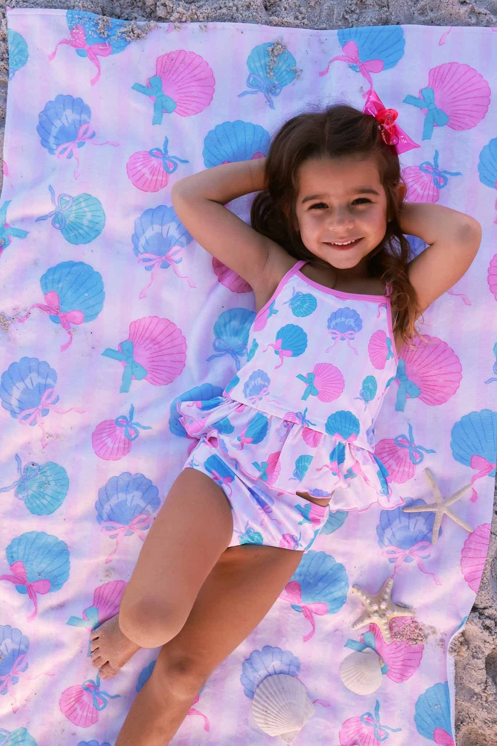 Seaside Sweetie Personalized Kids Beach Towel
