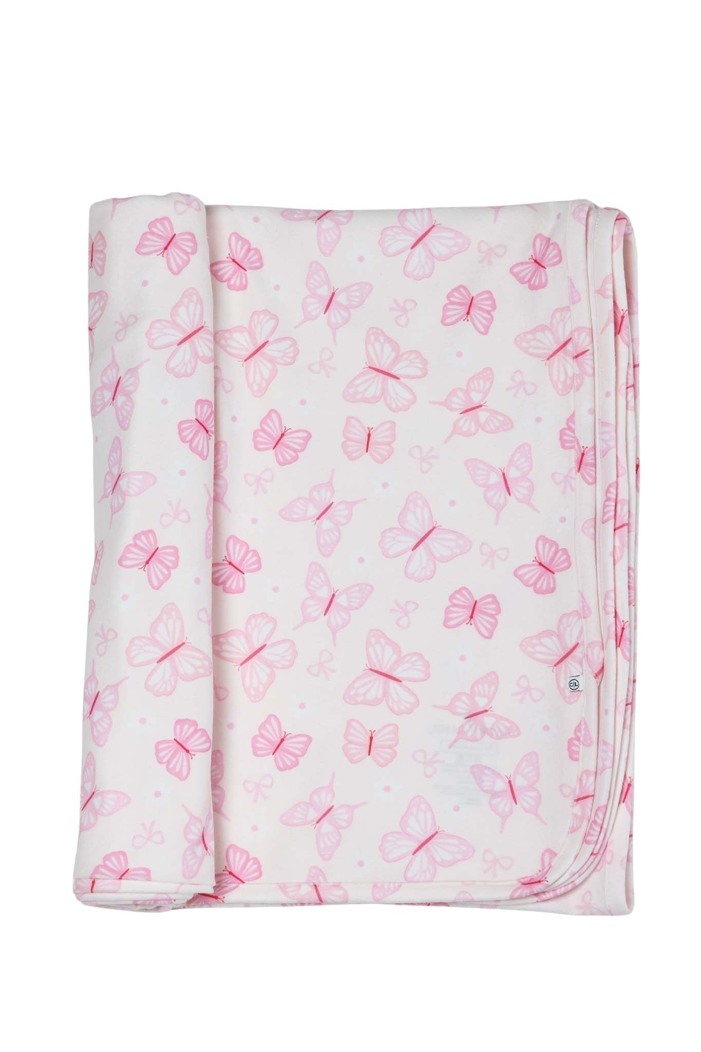 Oversized Swaddle Blanket | Blooming Butterflies