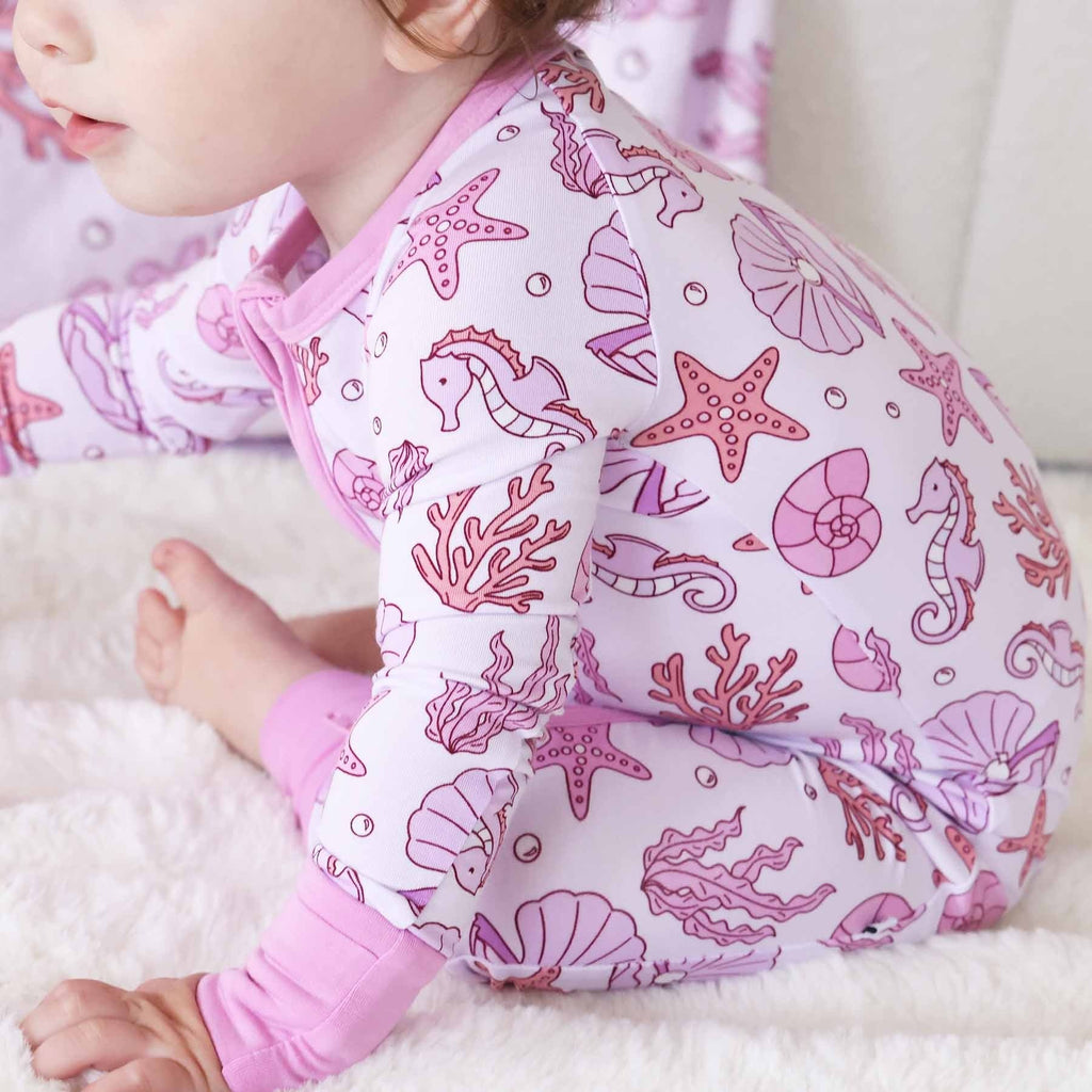 Tiny Tides Convertible Zip Romper | Pink