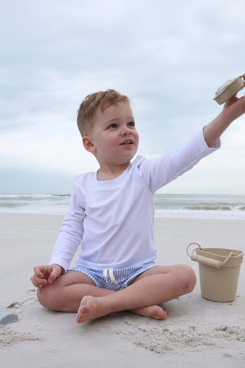 Long Sleeve Rash Guard Shirt | White