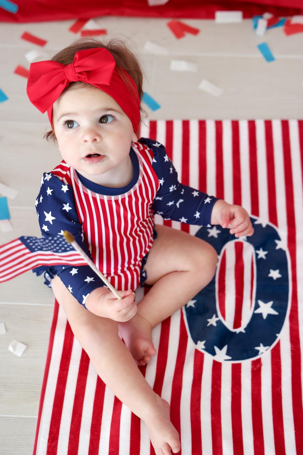 Personalized Kids Beach Towel | Stars & Stripes Party