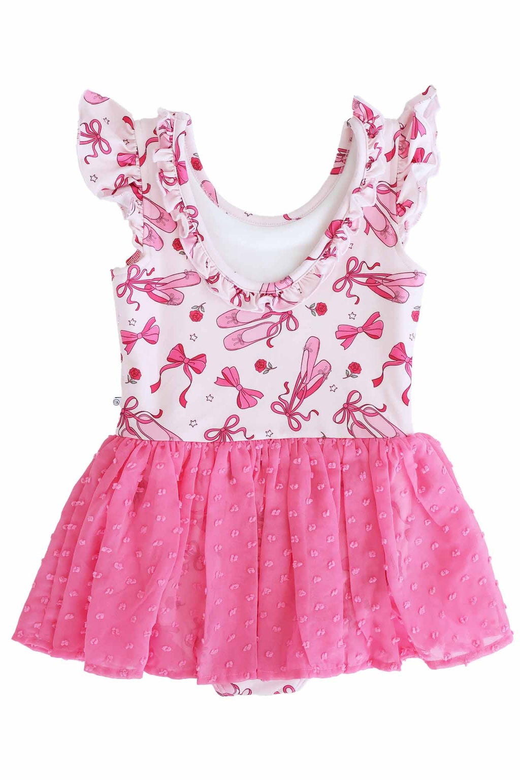Swiss Dot Leotard | Pink Pirouette