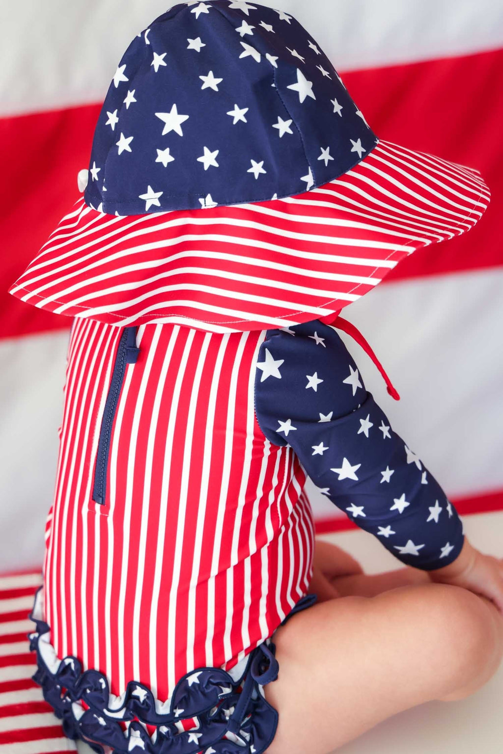 Printed Sun Hat | Stars & Stripes Party
