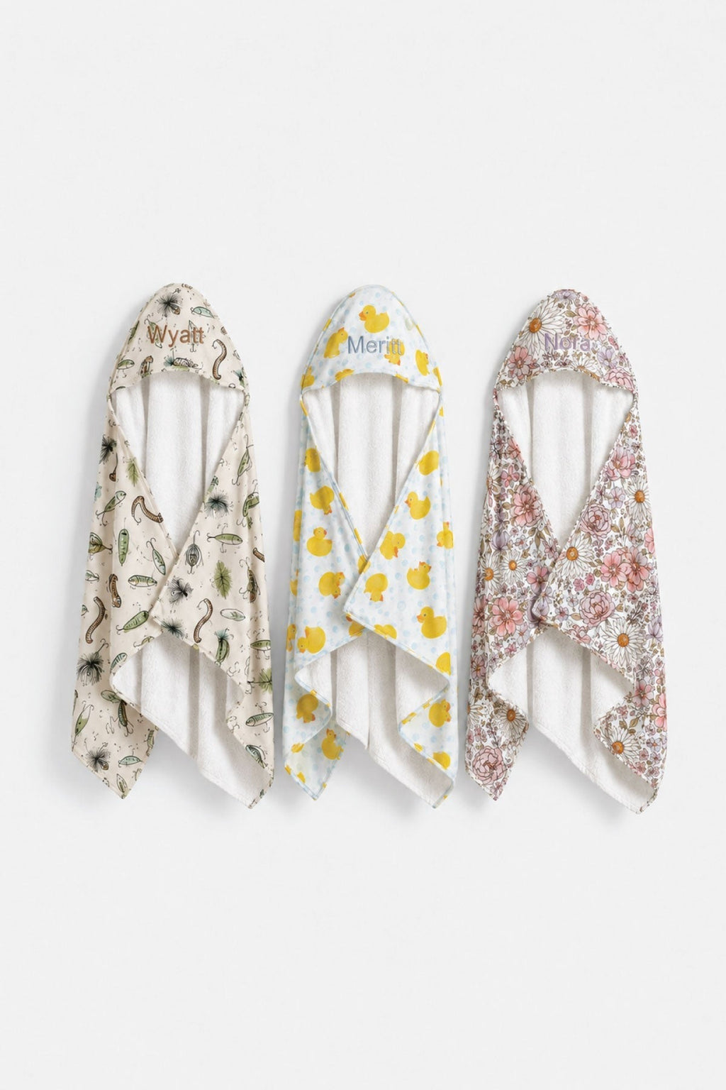 Baby Embroidered Bamboo Hooded Towels