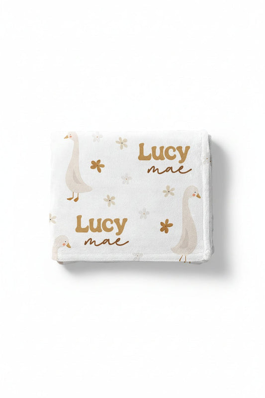 Duck Duck Goose Personalized Kids Blanket