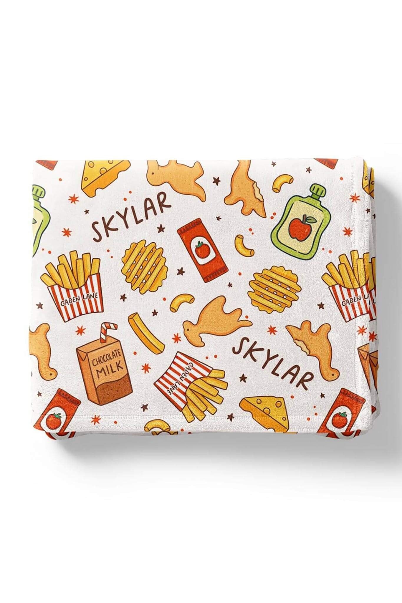Tiny Bites Personalized Kids Blanket