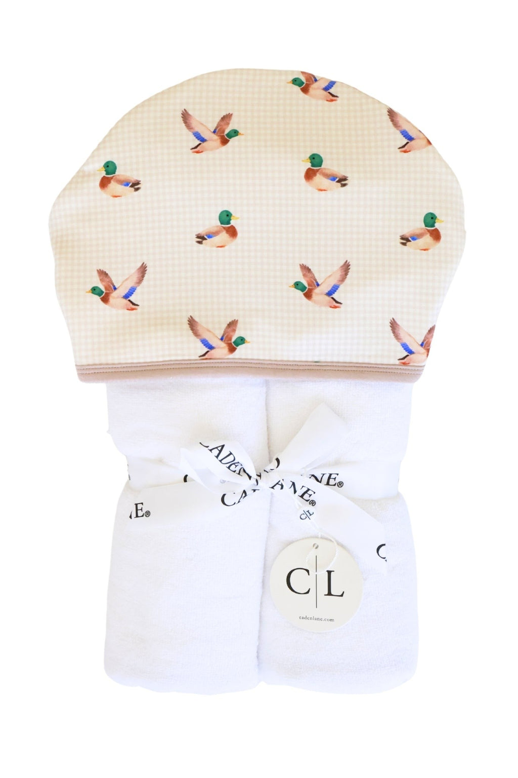 Embroidered Bamboo Hooded Towel | Little Mallard