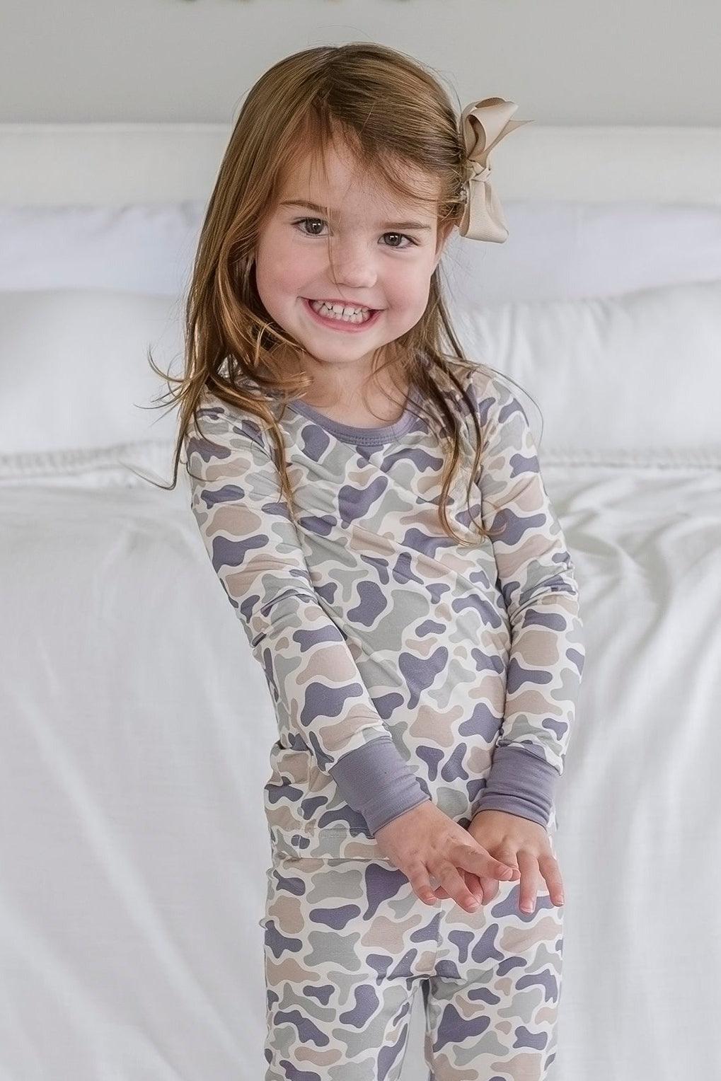 Two Piece Bamboo Pajama Set | Camo Cutie
