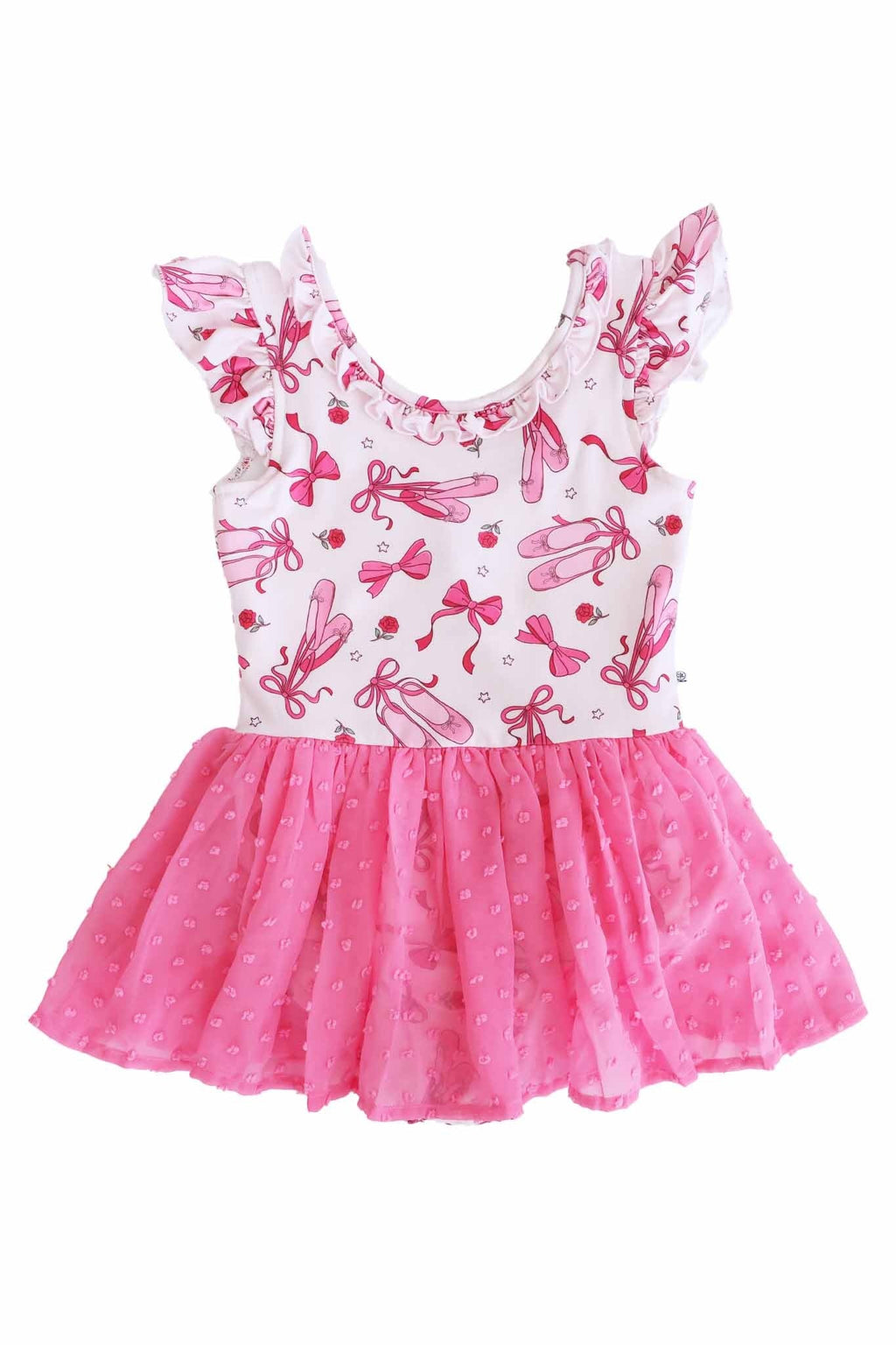 Swiss Dot Leotard | Pink Pirouette