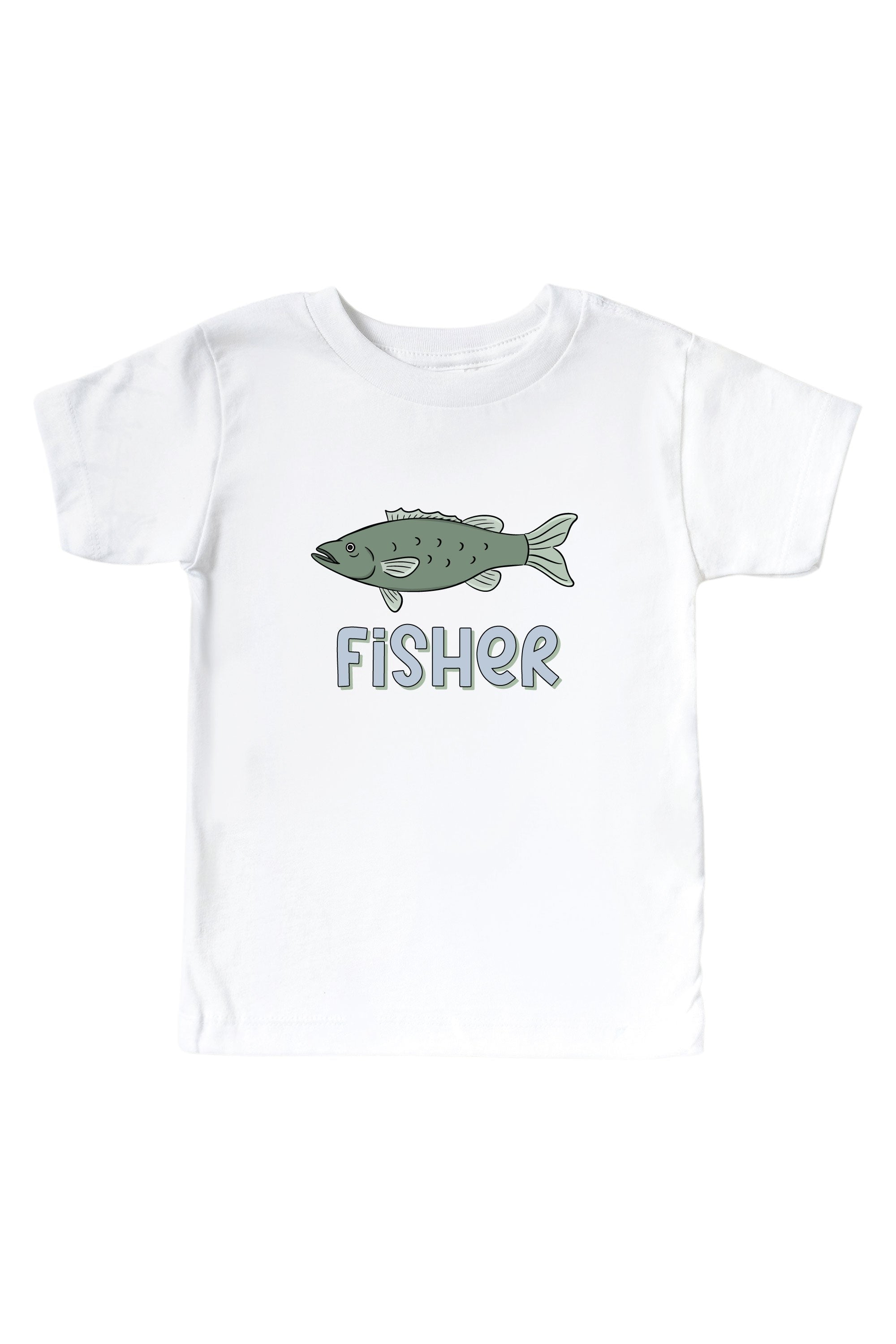 Personalized Off the Hook Graphic Bodysuit & Kids Tee | White