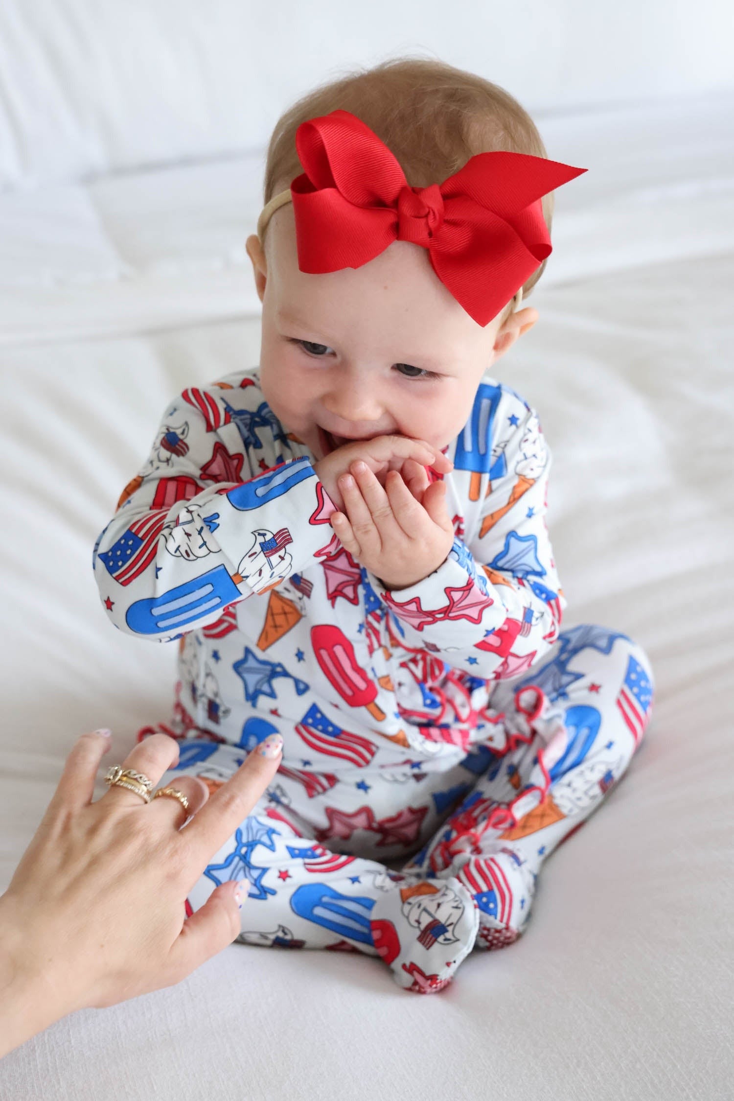 Ribbon Bow Headband | Candy Red