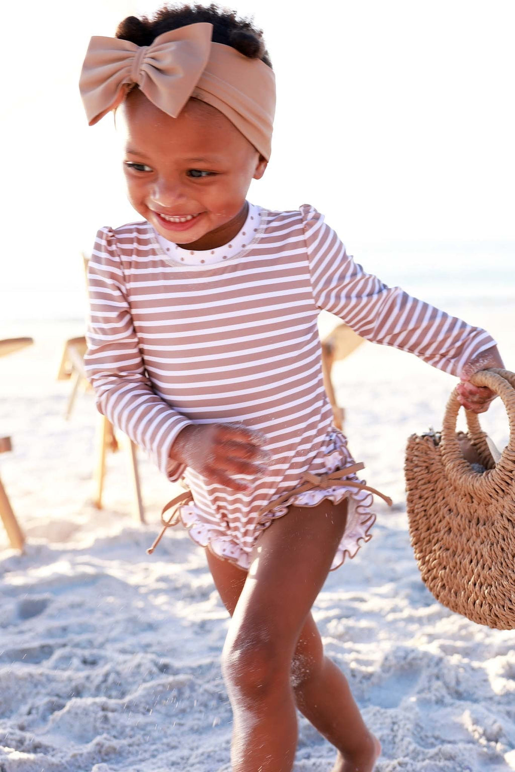 Swim Bow | Sandy Mocha