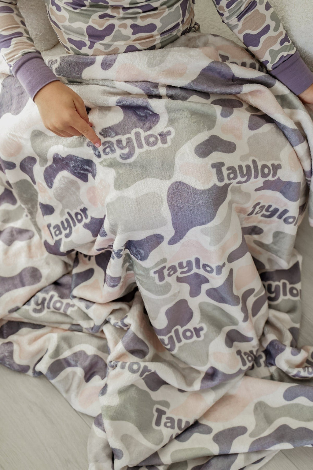 Personalized Kids Blanket | Camo Cutie