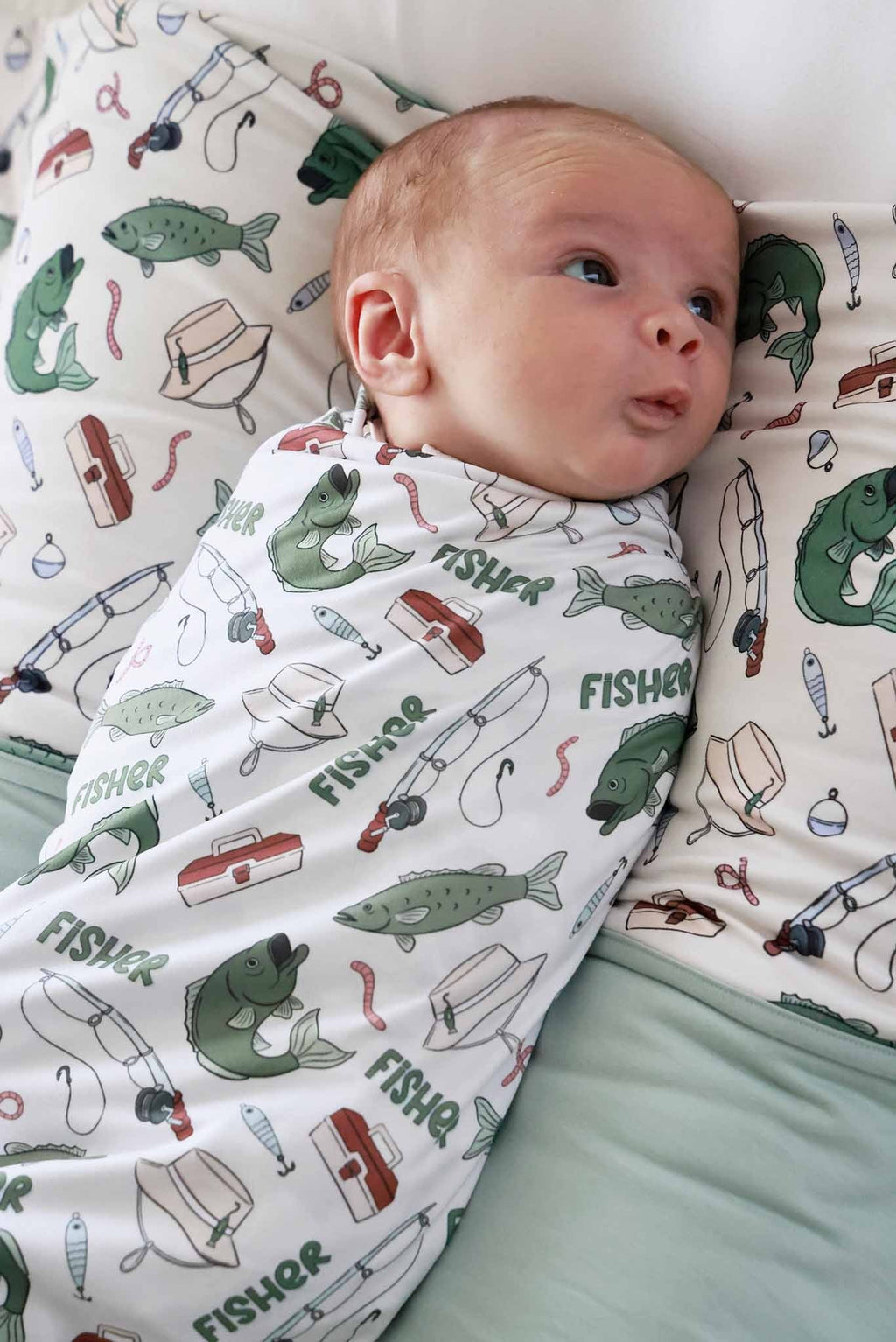 Personalized Swaddle Blanket | Off the Hook