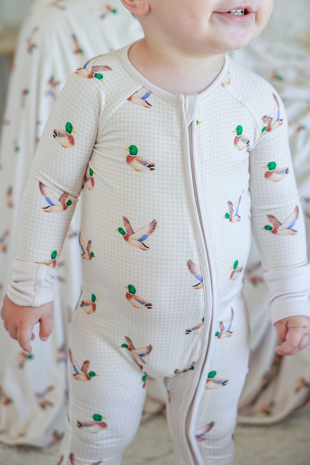 Convertible Bamboo Zip Romper | Little Mallard