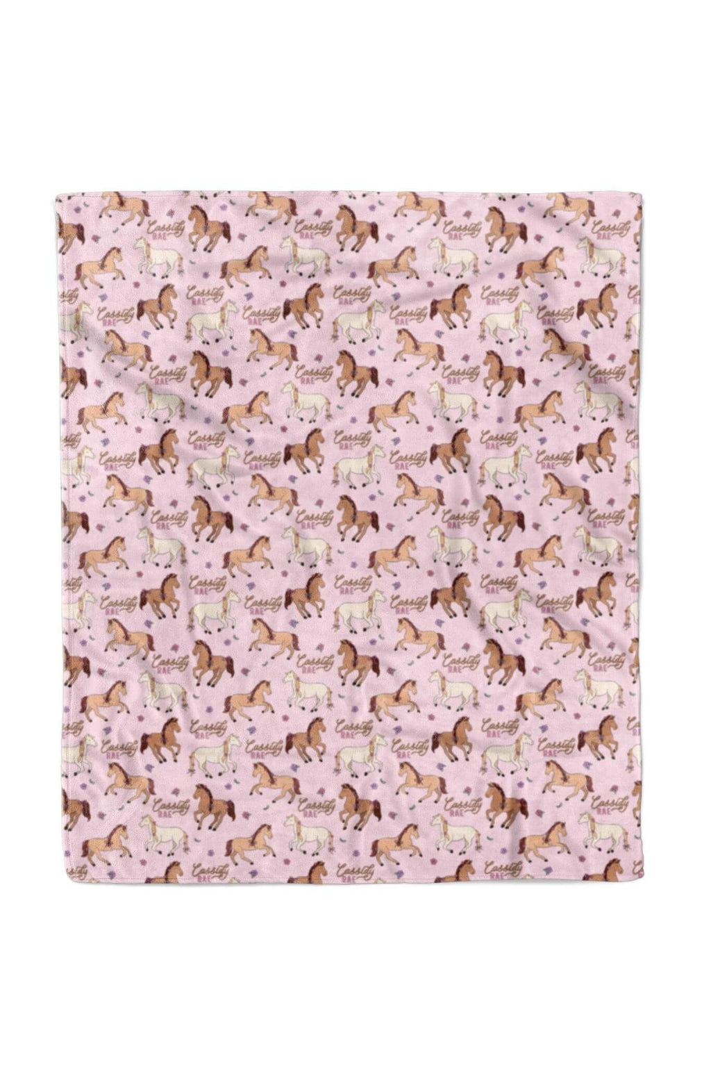 Personalized Kids Blanket | Pony Club Pink