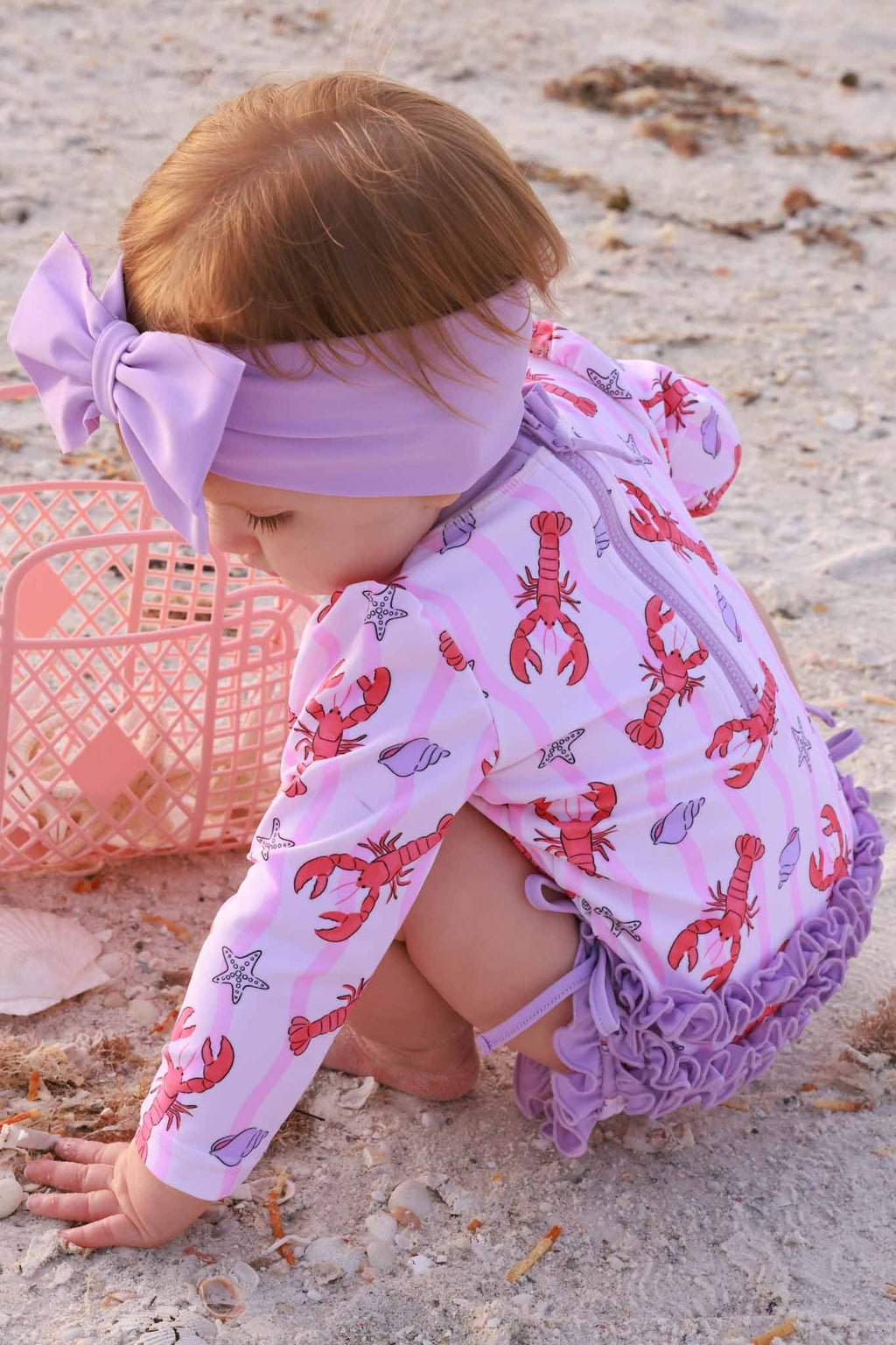 Swim Bow | Seashell Purple