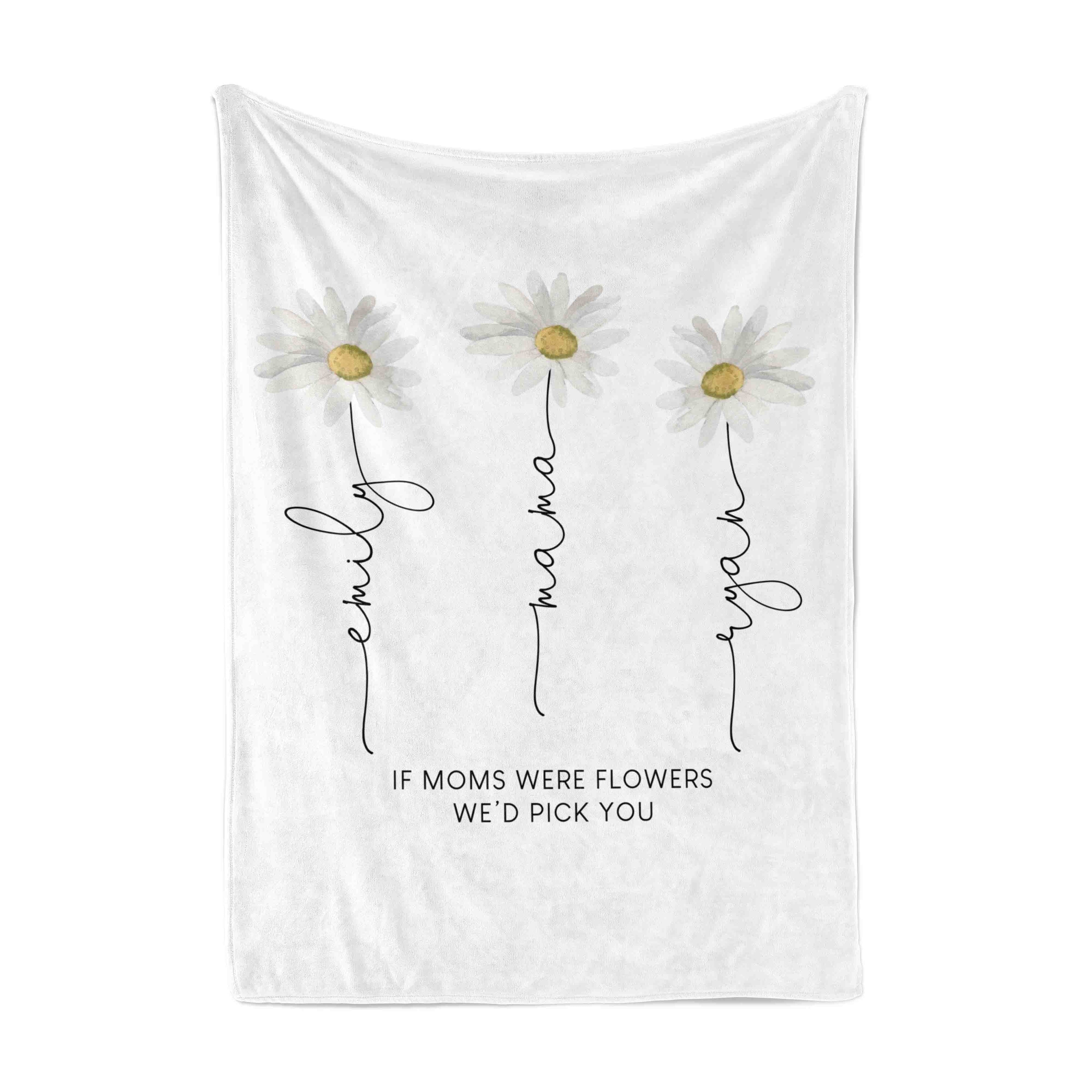 Personalized Blanket | Bouquet for Mom