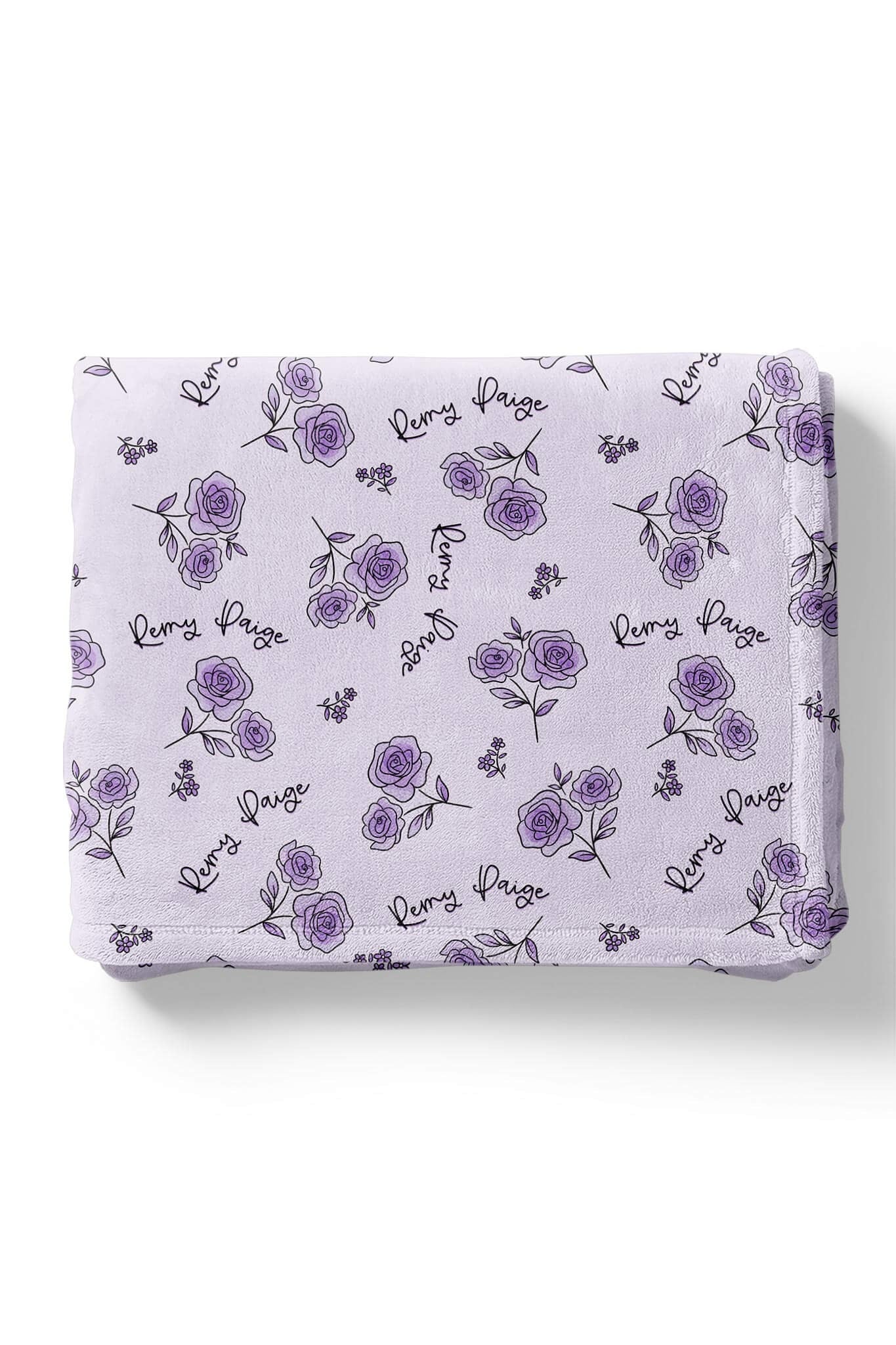 Personalized Kids Blanket | Amethyst Garden