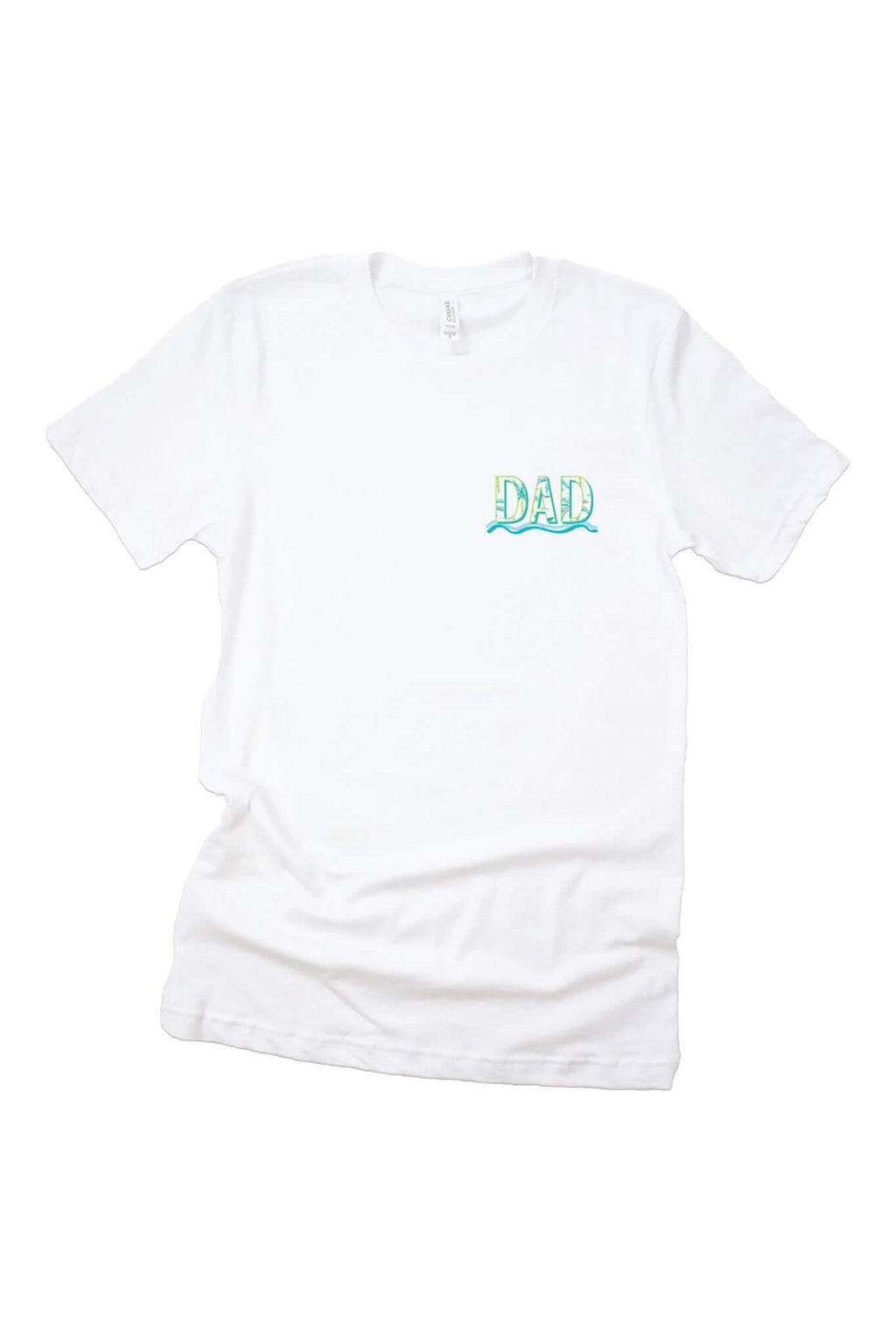 Blue Lagoon Dad Graphic Tee | White