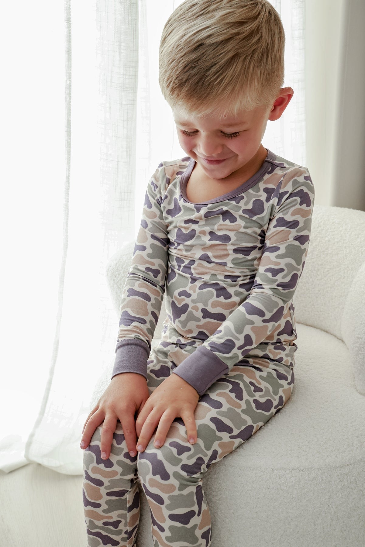 Two Piece Bamboo Pajama Set | Camo Cutie