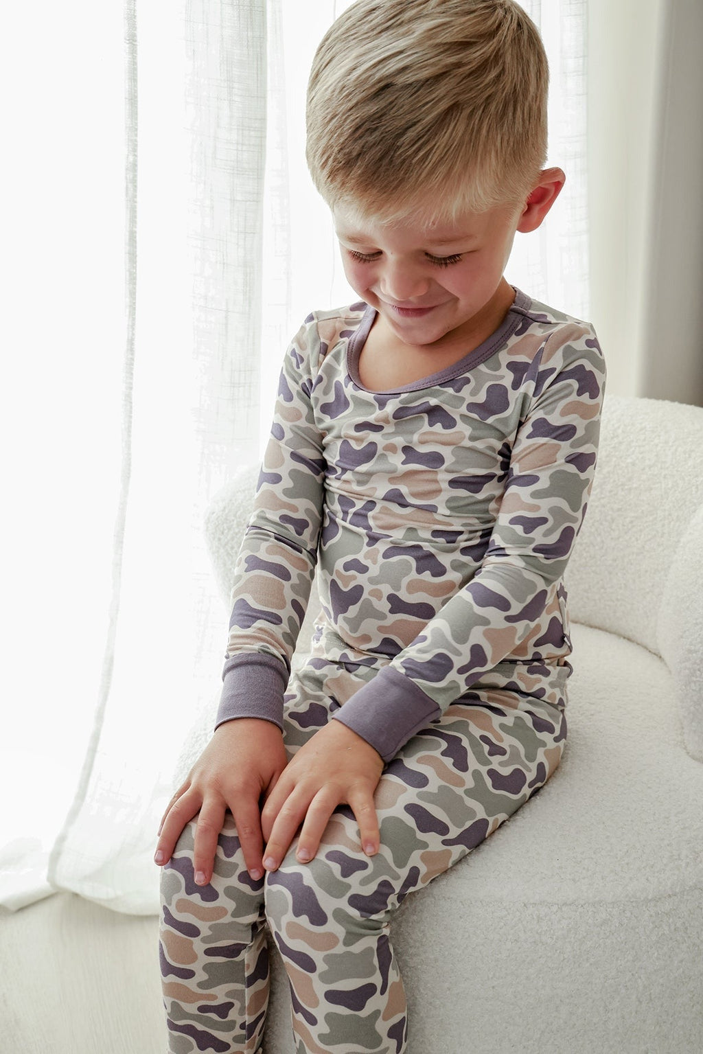 Two Piece Bamboo Pajama Set | Camo Cutie