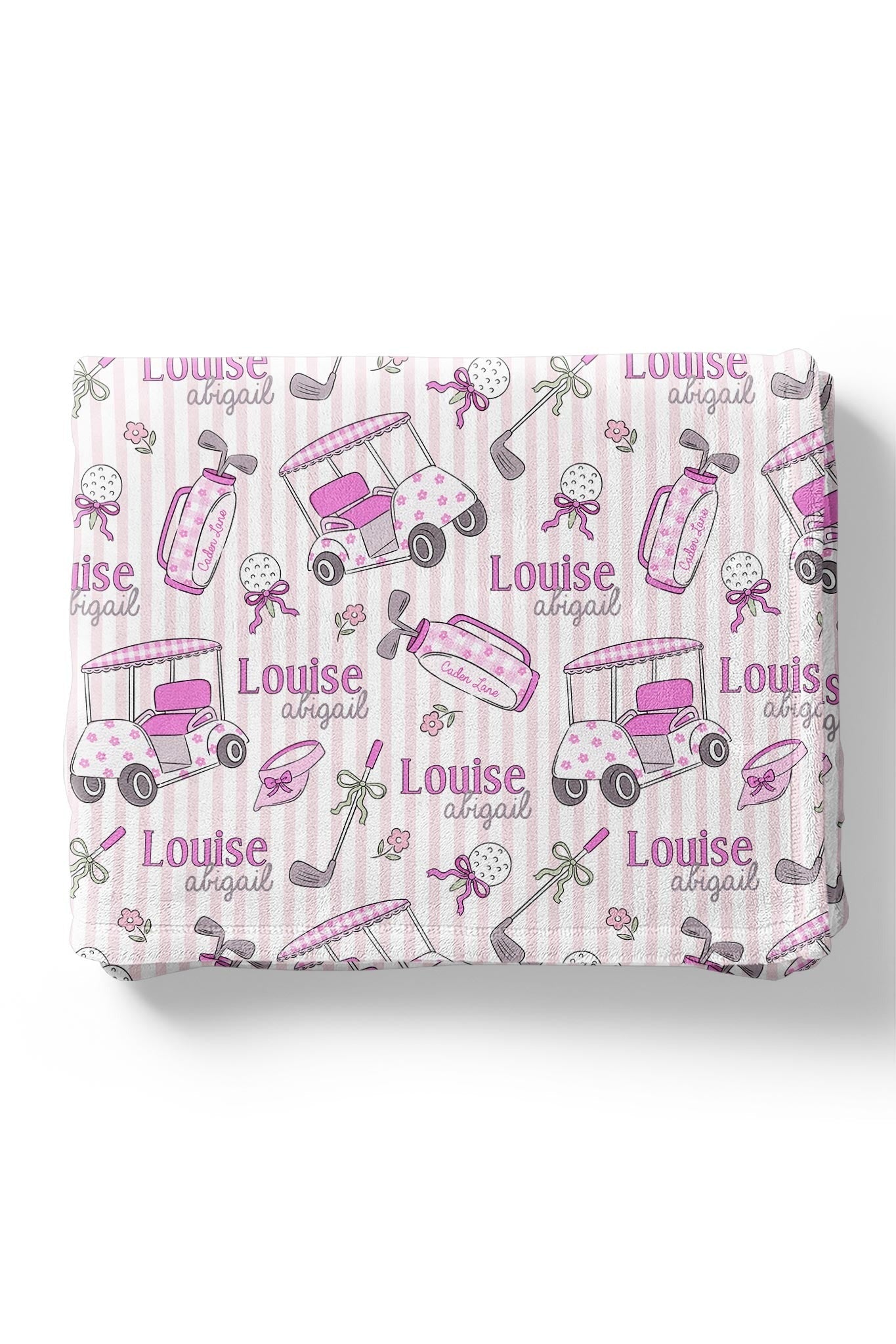 Personalized Kids Blanket | Caddie Crew Pink