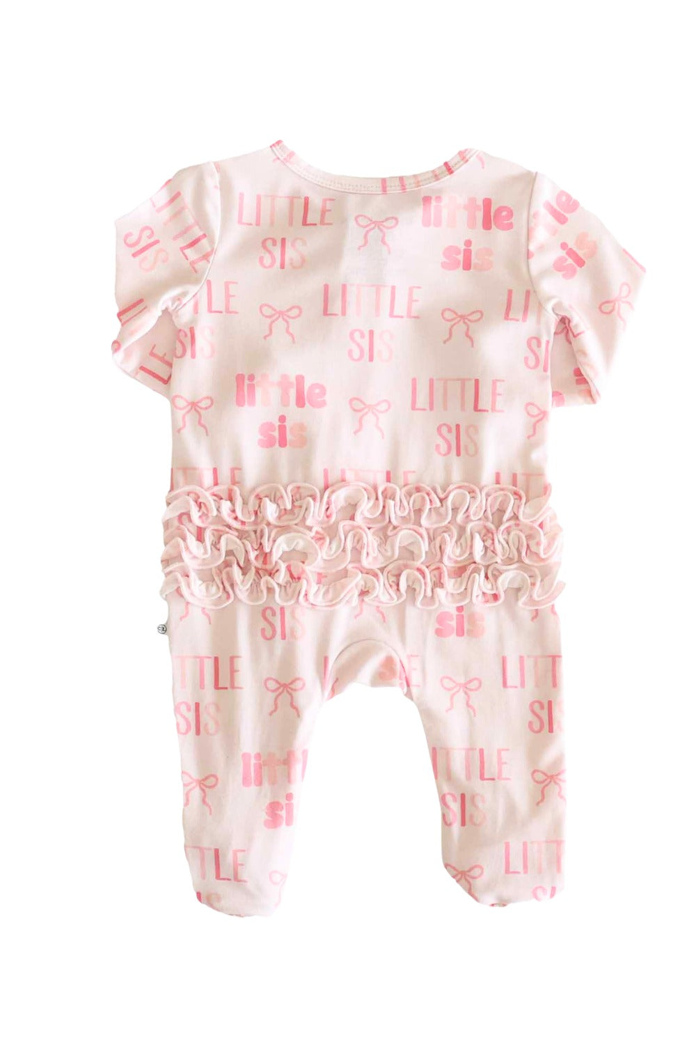 Ruffle Zipper Footie | Little Sis