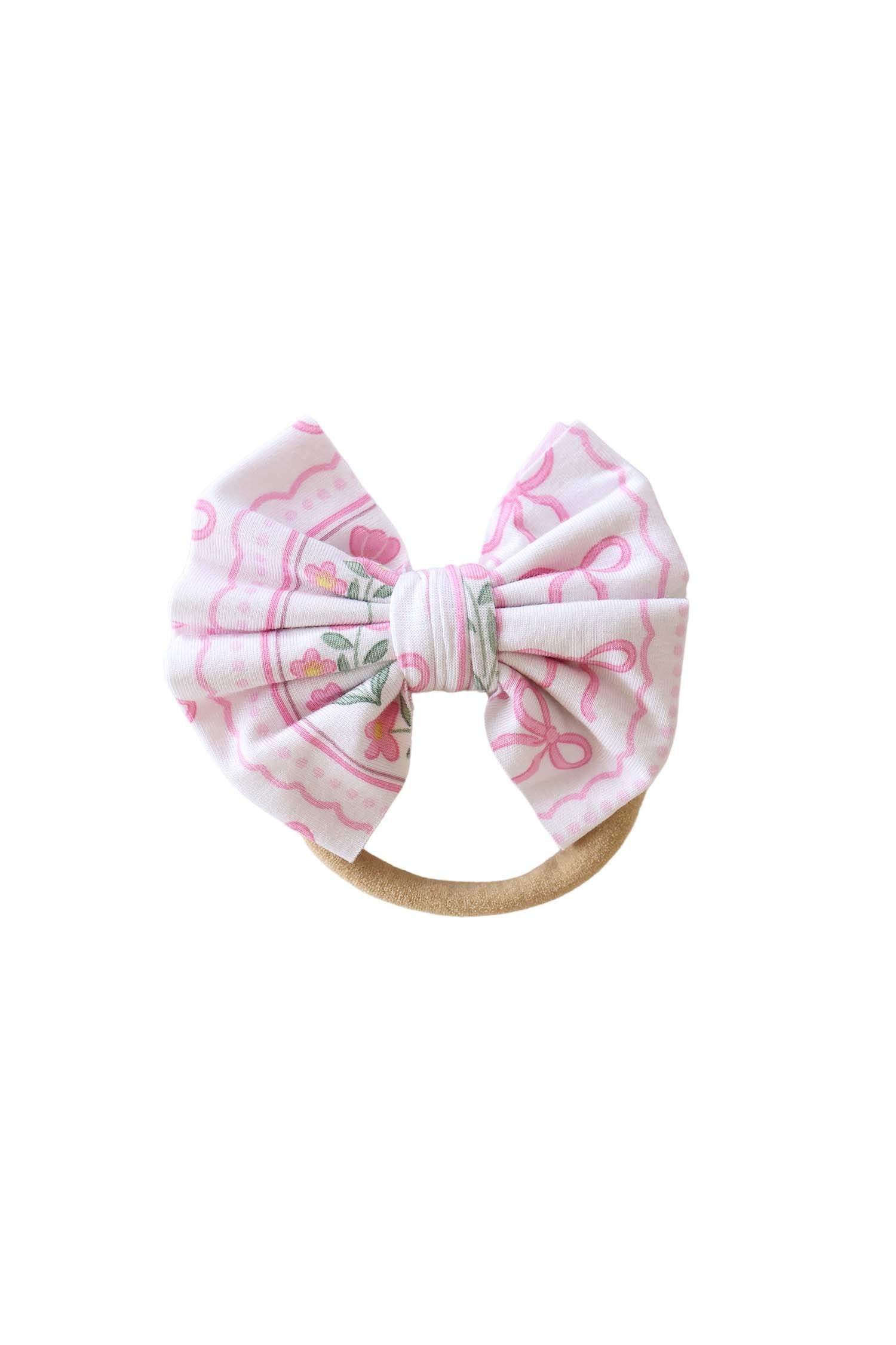 Knit Bow Headband | Coquette Garden