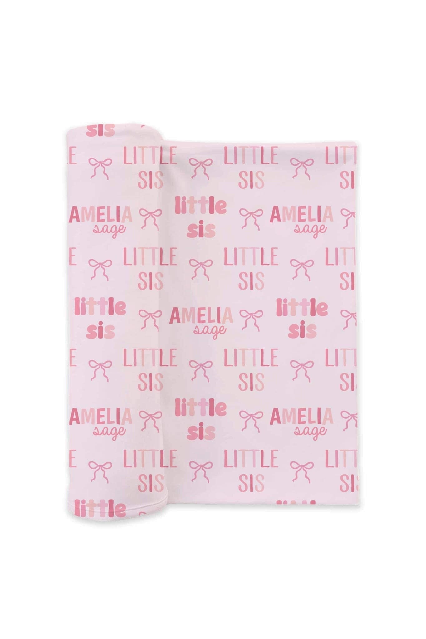 Personalized Swaddle Blanket | Little Sis