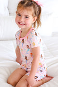 Two Piece Short Pajama Set | Let's Be Mermaids