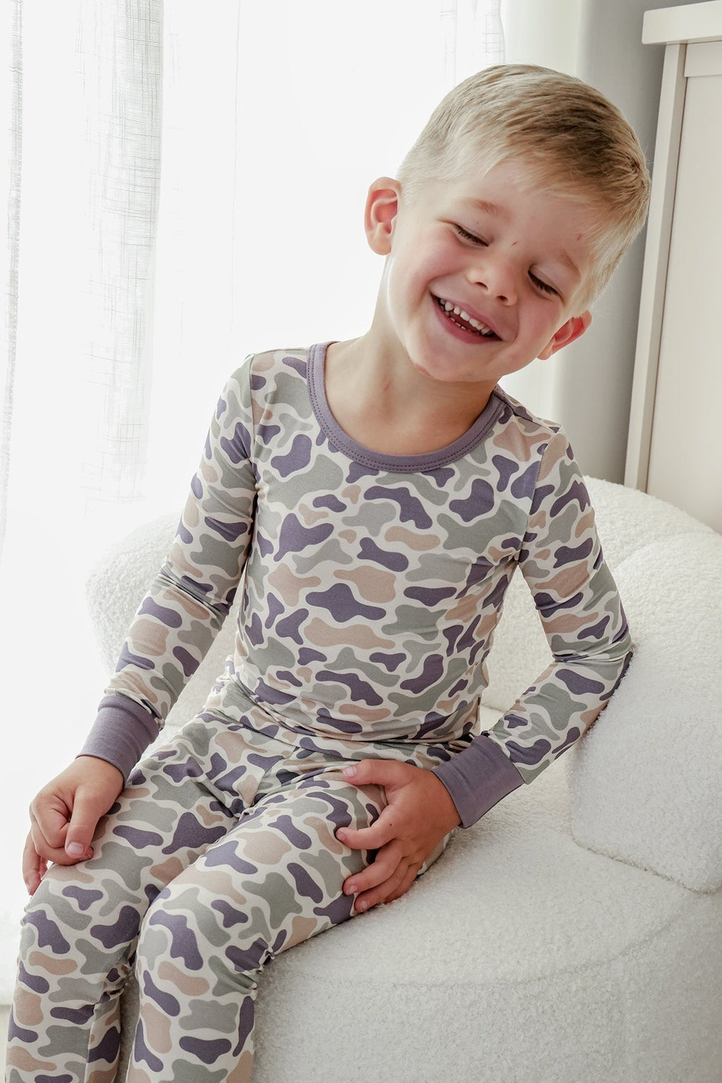 Two Piece Bamboo Pajama Set | Camo Cutie